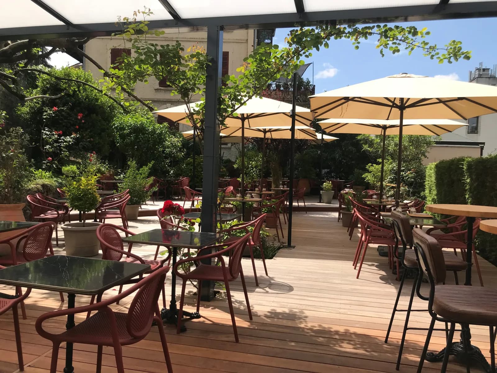 The terrace